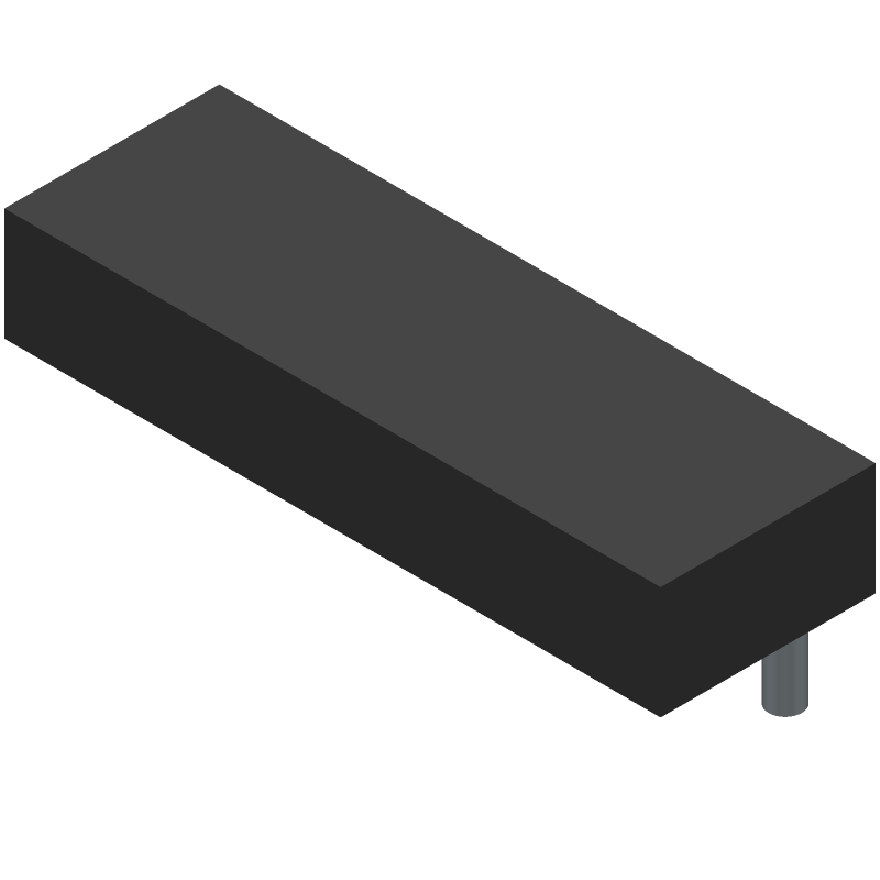 60 Pos 1.27mm Pitch Right Angle Male Plug, 1A Gold/Tin Bronze