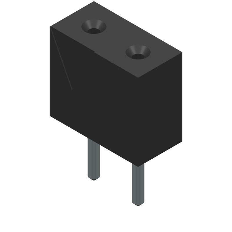 Conn Socket Strip SKT 2 POS 2.54mm Solder ST Top Entry Thru-Hole Bulk