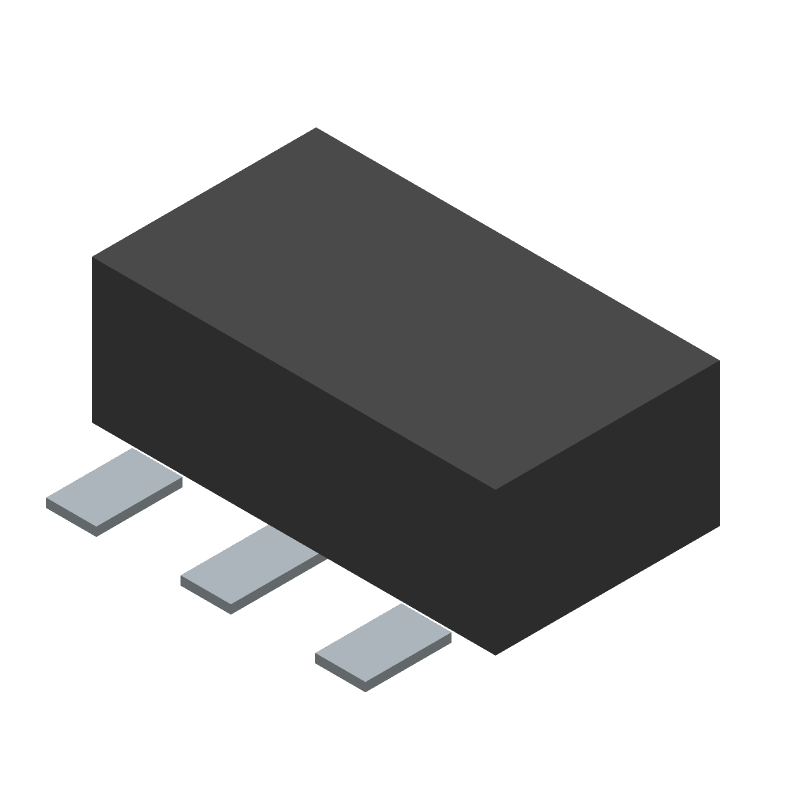 Trans GP BJT PNP 45V 1A 1350mW Automotive 4-Pin(3+Tab) SOT-89 T/R