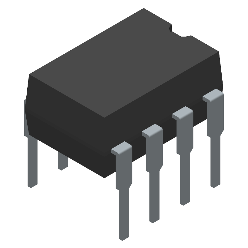 Half Bridge Based MOSFET Driver, 0.35A, CMOS, PDIP8, PLASTIC, MS-001AB, DIP-8