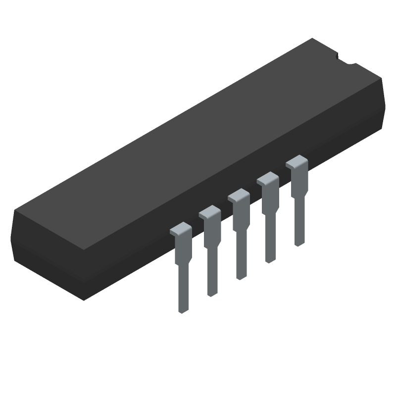 Switch DIP OFF ON SPST 10 Raised Slide 0.025A 24VDC PC Pins 2.54mm Thru-Hole Tube