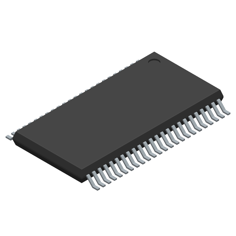 8-Bit Bus Transceiver, FCT, 2-Func, True Output, 3.3V, 48-Pin TSSOP