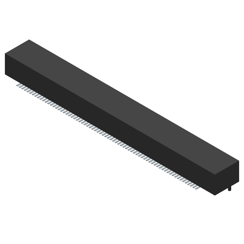 Board Stacking Connector, 140 Contact(s), 2 Row(s), Female, Straight, Surface Mount Terminal,
