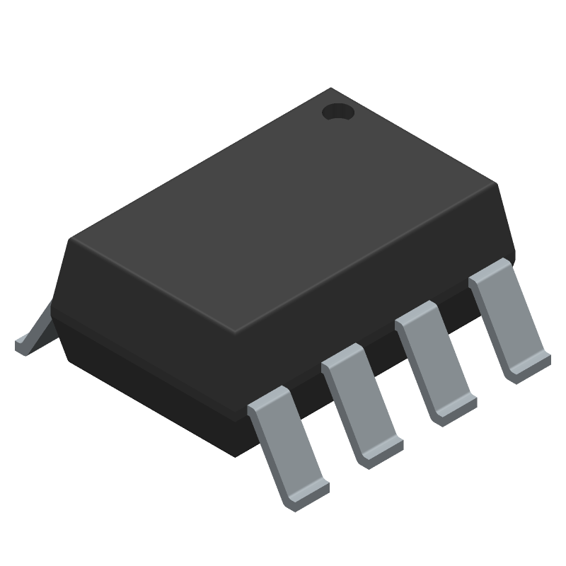 Logic IC Output Optocoupler, 1-Element, 3750V Isolation, 0.300 INCH, ROHS COMPLIANT, SURFACE MOUNT, DIP-8