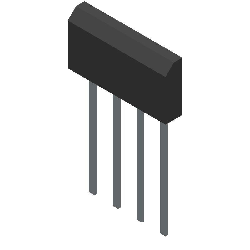 Diode Rectifier Bridge Single 50V 4A 4-Pin Case GBL Tube