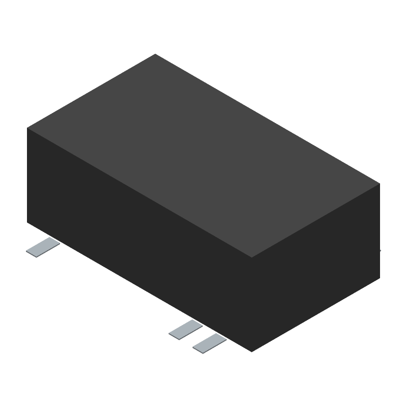 DC-DC Regulated Power Supply Module, 2 Output, 2W, Hybrid, ROHS COMPLIANT, PLASTIC, SMD-16/6