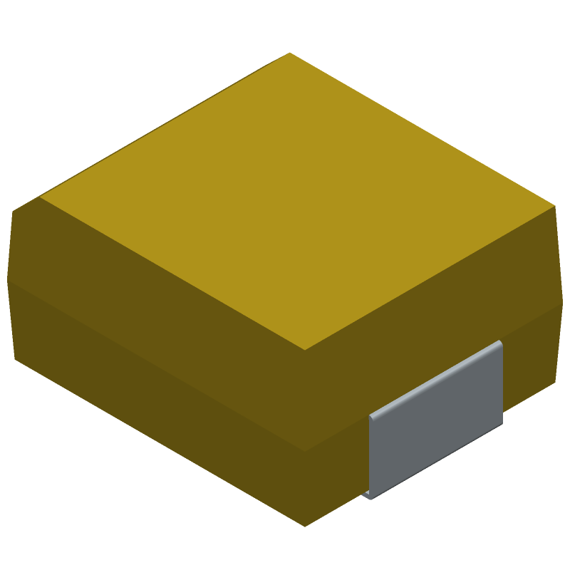 Cap Tant Solid 68uF 25V V CASE 20% (7.3 X 6.1 X 3.55mm) Inward L SMD 7361-38 0.15 Ohm 125°C T/R