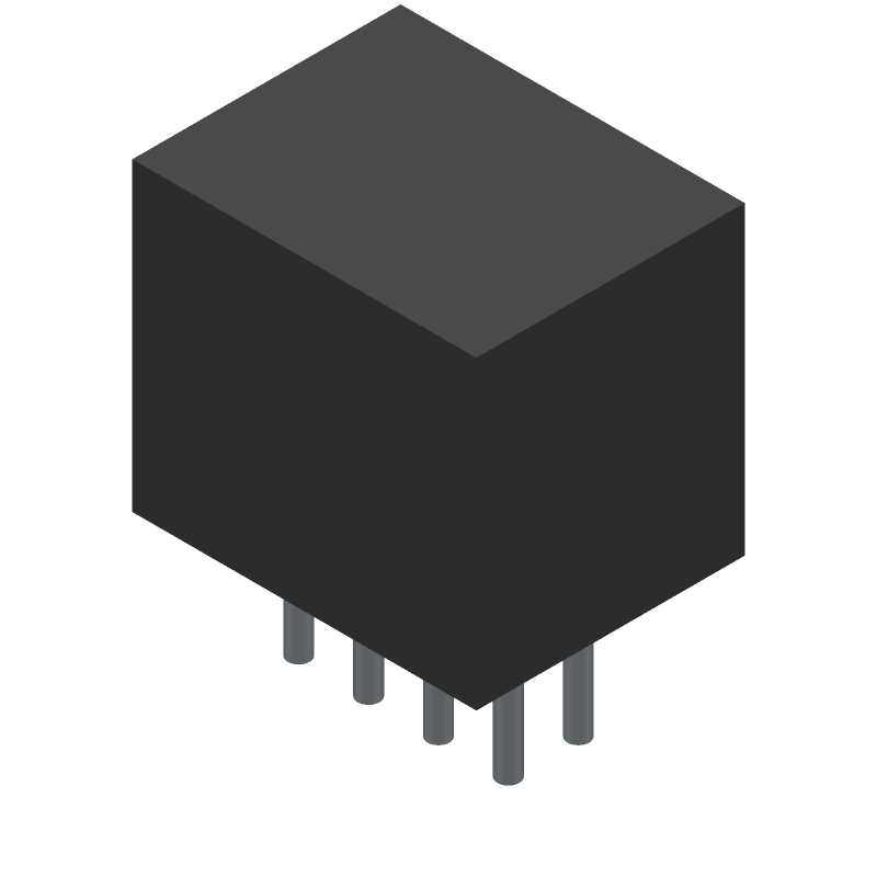 8 Pos 2 Row Male Header, 2.54mm Pitch, Solder, 350V, 1A