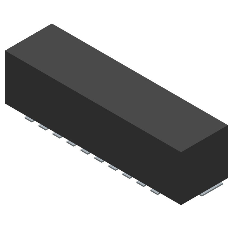 10 Pos 1.25mm SMD RA Header, M, 1.5A