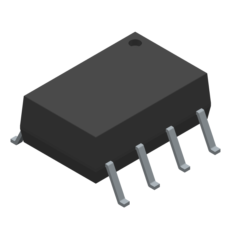 Transistor Output Optocoupler, 2-Element, 3750V Isolation, ROHS COMPLIANT, SURFACE MOUNT PACKAGE-8