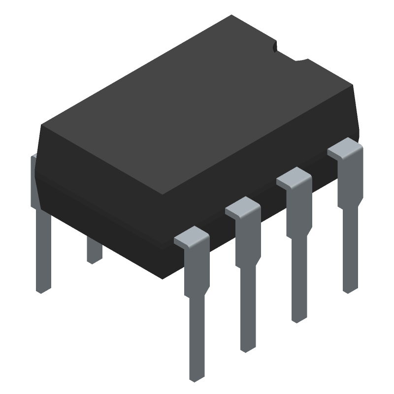 Dual Op Amp, 5MHz BW, Low Noise, 18V, PDIP