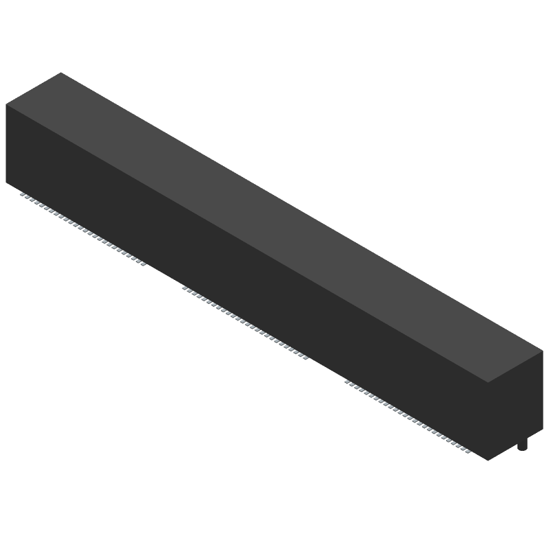 High-Speed Terminal Strip Header, 156 Pos, 0.64mm Pitch, Gold, SMT