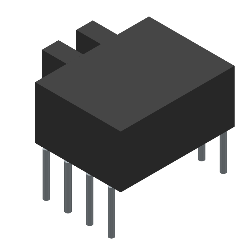 Peizoresistive Sensor, Differential, -.0723Psi Min, 0.0723Psi Max, 0.25%, Rectangular, Through Hole Mount, ROHS COMPLIANT, DIP-8