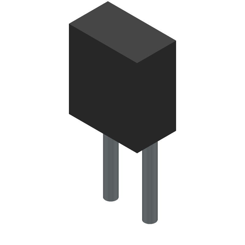 Infrared LED, 1.65mm, 1-Element, 940nm, PLASTIC PACKAGE-2