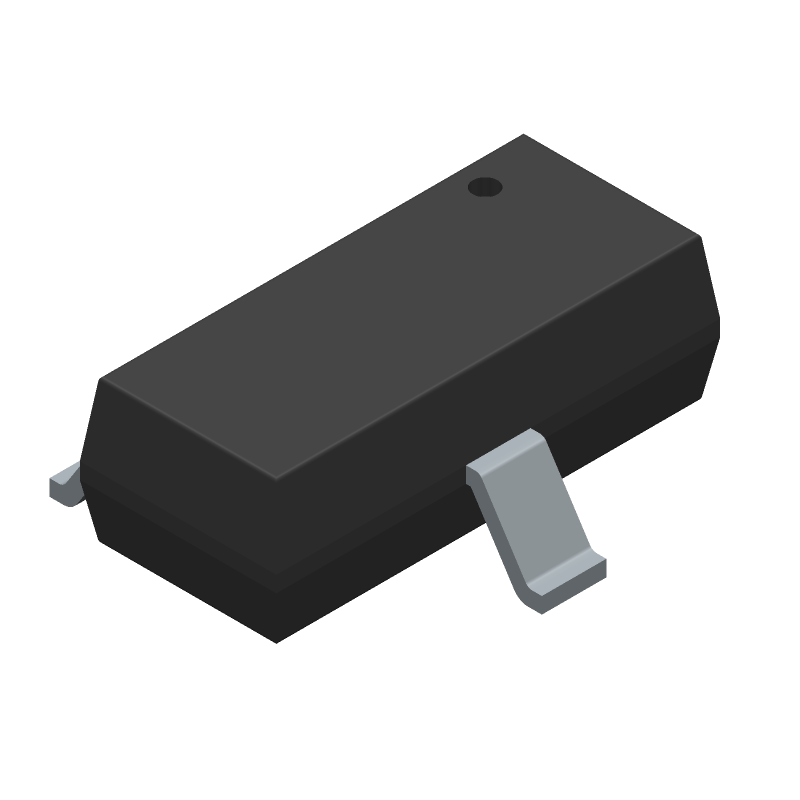 Small Signal Bipolar Transistor, 0.2A I(C), 40V V(BR)CEO, 1-Element, NPN, Silicon, PLASTIC PACKAGE-3