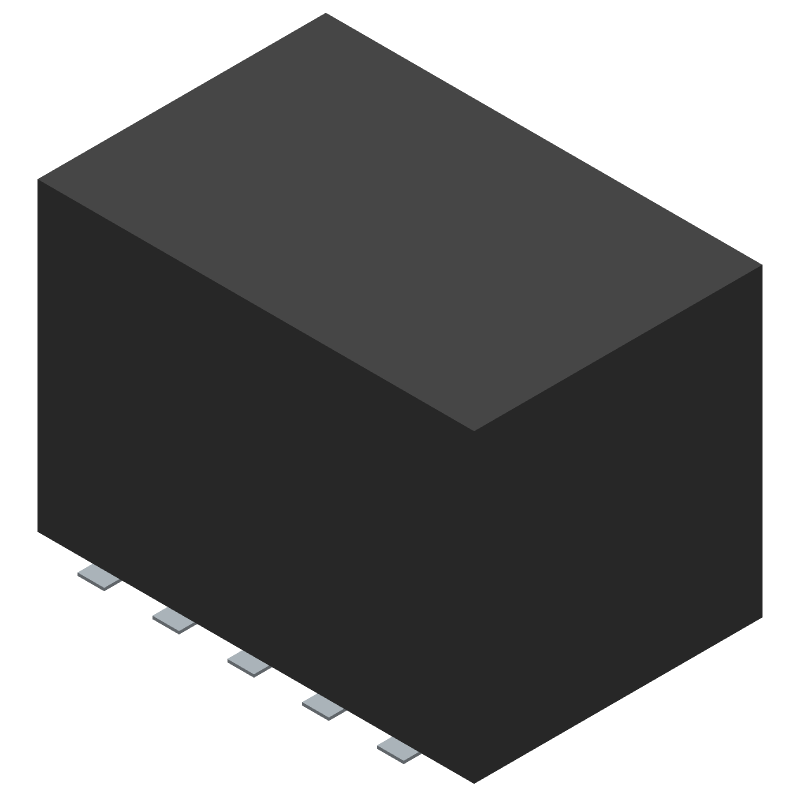 Slide Dip Switch, 5 Switches, SPDT, Latched, 0.1A, 50VDC, Solder Terminal, Surface Mount-straight, ROHS COMPLIANT