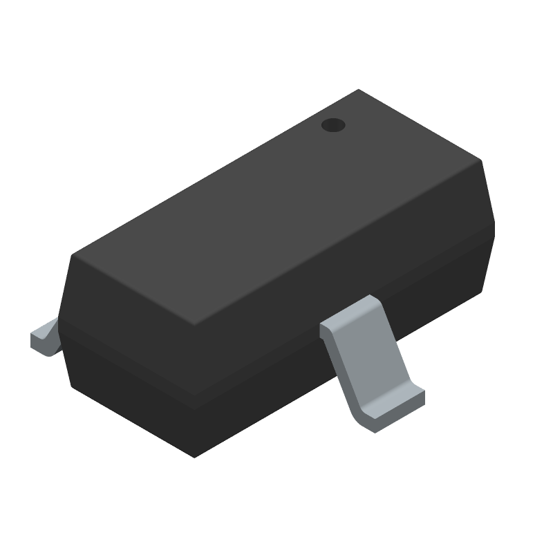 Small Signal Bipolar Transistor, 0.1A I(C), 65V V(BR)CEO, 1-Element, NPN, Silicon, LEAD FREE PACKAGE-3