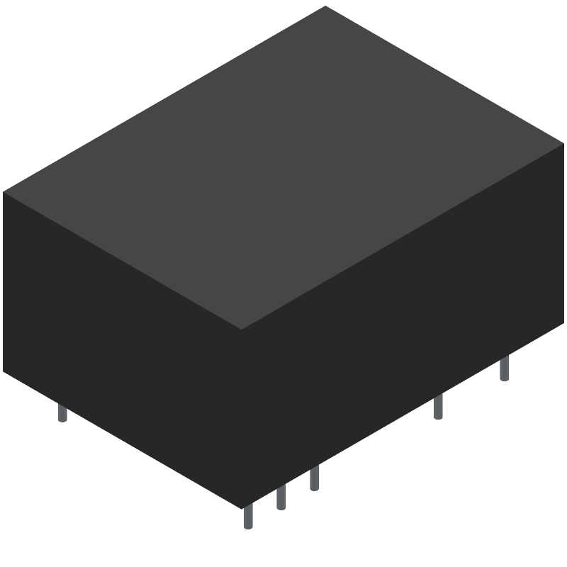 AC-DC Regulated Power Supply Module, 2 Output, 4W, Hybrid, PACKAGE-7