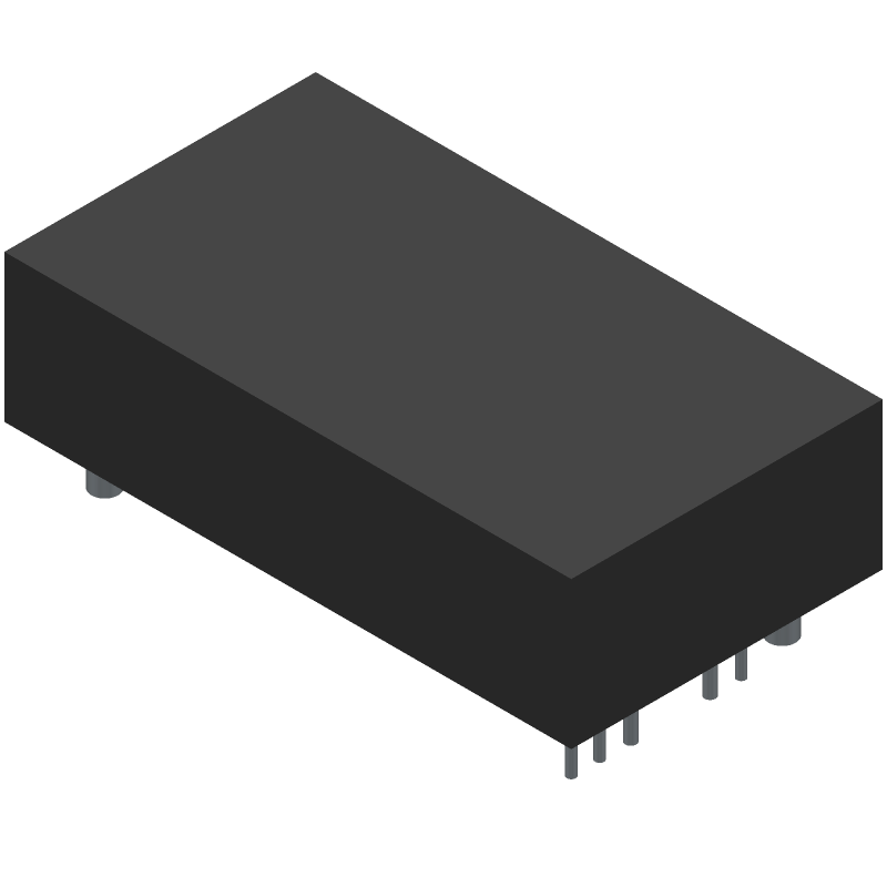 DC-DC Regulated Power Supply Module, 1 Output, 35W, Hybrid, PLASTIC, PACKAGE-11