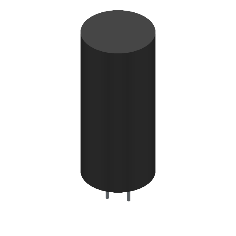 6.8mF 25V Al Electrolytic Capacitor, 28mR ESR, 3.8A Ripple, 105°C