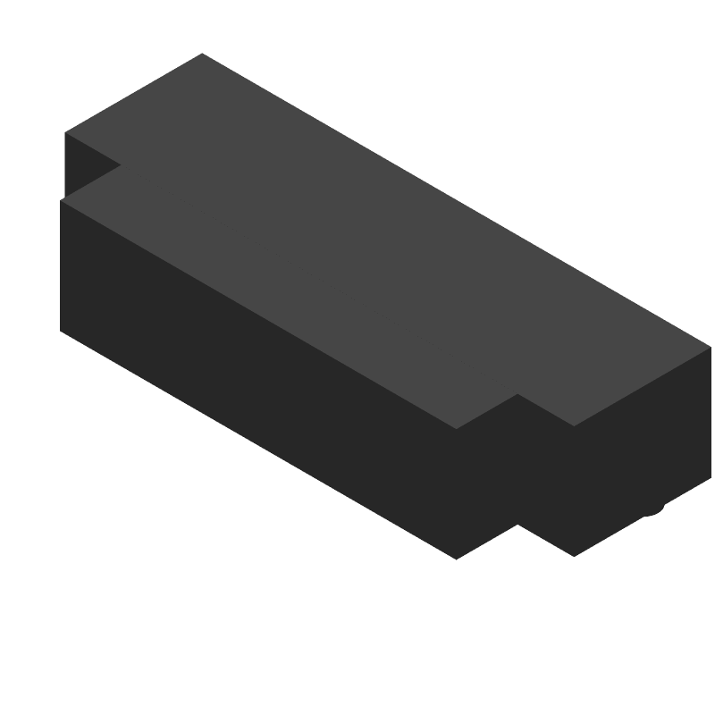 36P Female Right Angle Modular Connector, Gold/Tin Plated Copper Alloy