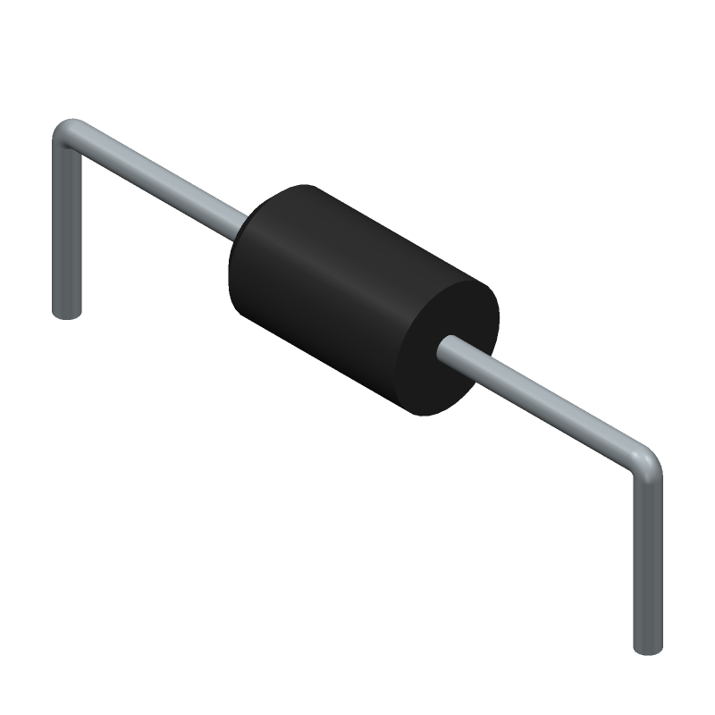 1.5kW Bidirectional TVS Diode, 6.8V DC, DO-201