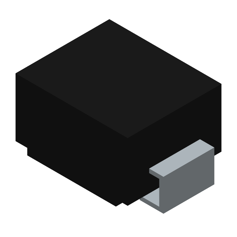 600W 5.8V Bidirectional TVS Diode, SMB, 6.45V Breakdown