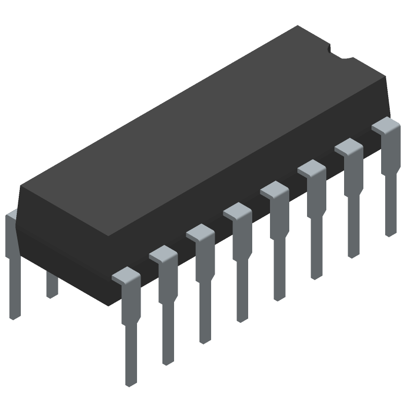 8-Bit Synchronous Down Counter, CMOS, 25MHz, PDIP