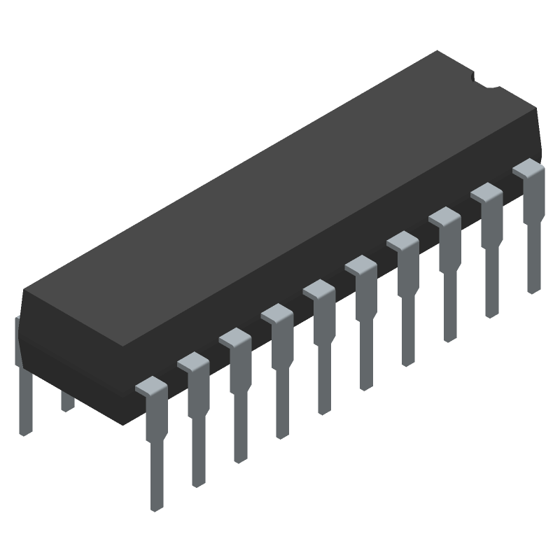 Dual 16-Bit Up Counters, 3-State, PDIP, 40MHz, 5.5V