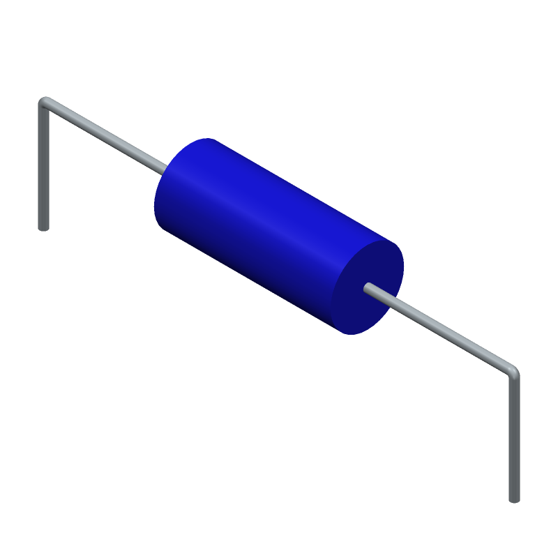 5W 1 Ohm 5% Wirewound Resistor, Axial, Through Hole