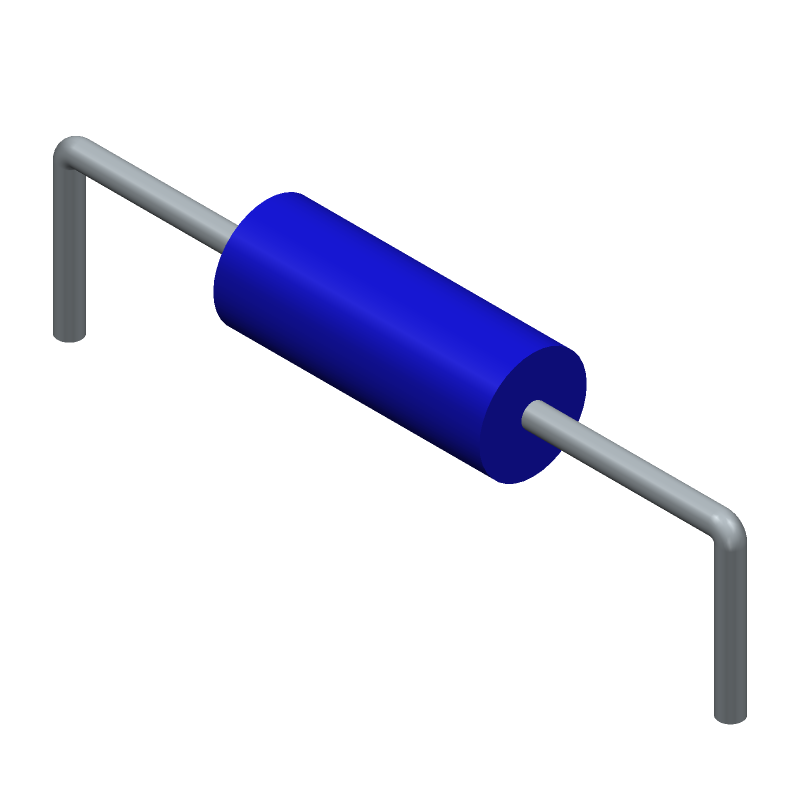 Fixed Resistor, Metal Film, 0.6W, 300ohm, 350V, 1% +/-Tol, 50ppm/Cel, Through Hole Mount, AXIAL LEADED