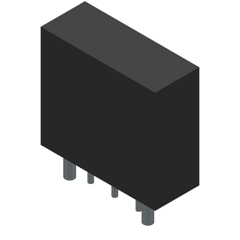 3 Pos Wire-to-Board Power Connector, 8A, 600V, Gold, Through Hole