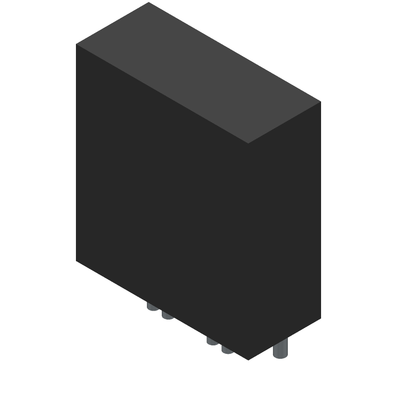 2 Pos 630V 30A Gold Tab Header, Vertical, Through Hole