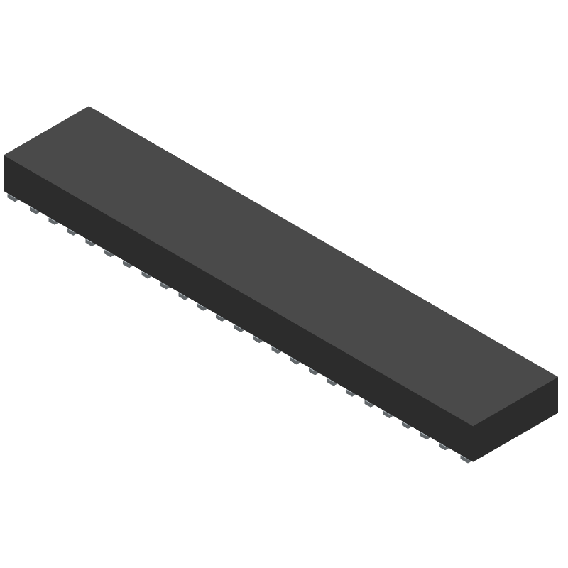 FFC/FPC Connector, 45 Contact(s), 1 Row(s), Female, Right Angle, Surface Mount Terminal,