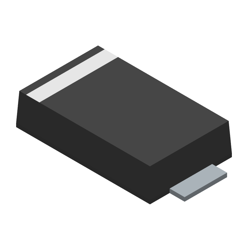 Rectifier Diode, 1 Phase, 1 Element, 3A, 100V V(RRM), Silicon, DO-221AC, SMA, 2 PIN
