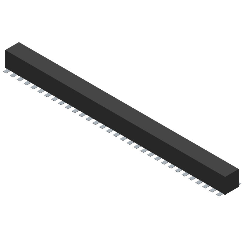 Conn Socket Strip SKT 64 POS 2mm Solder ST Bottom Entry SMD Tube