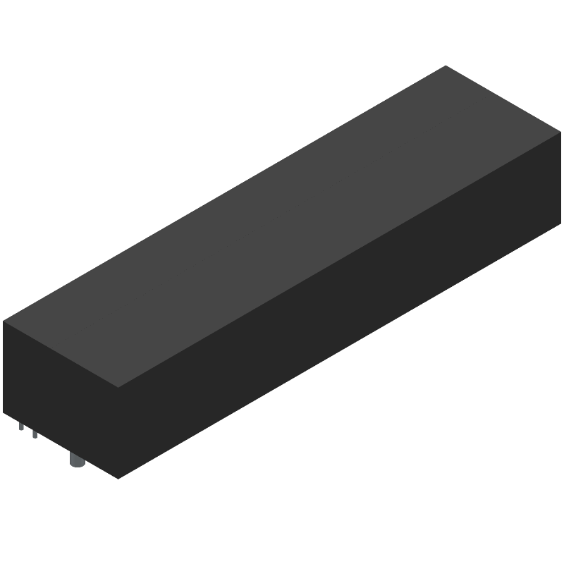 104 Pos Rectangular Tab Receptacle, 3 Row, RA, Tin