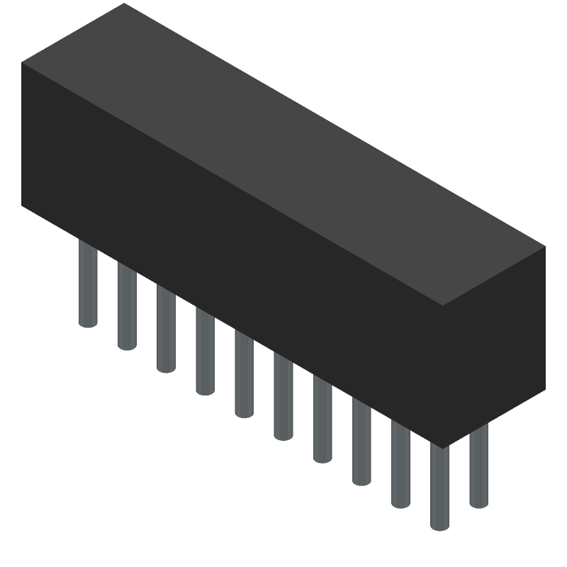 Conn Socket and Terminal Strip SKT/HDR 20 POS 2mm Solder ST Thru-Hole Tube