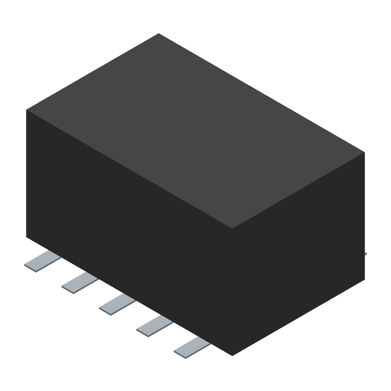 3VDC DPDT Signal Relay, 2A, SMD, Latching, Gold/Silver Contacts