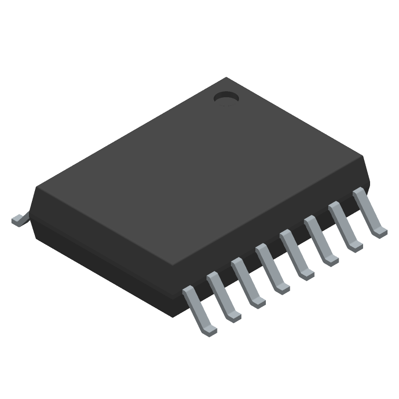 4-Ch 2.5kV Iso DC-DC Converter IC, 25Mbps, SOIC