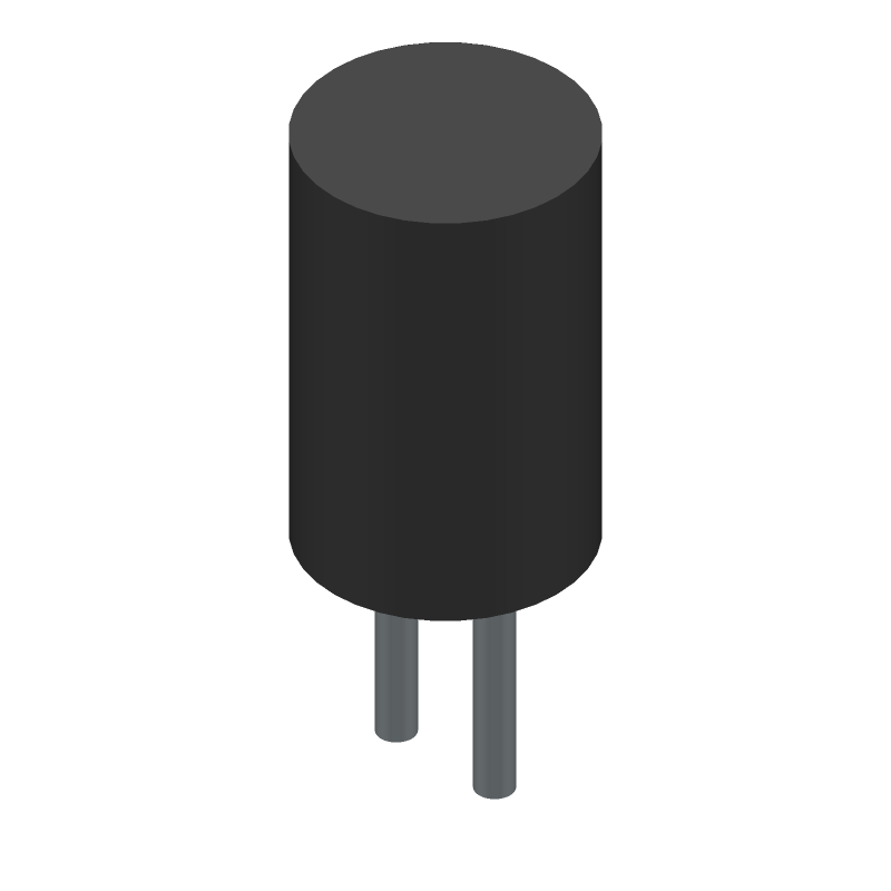 Infrared Emitter 850nm 600mW/sr Circular Top Mount 2-Pin T-1 3/4 Bulk
