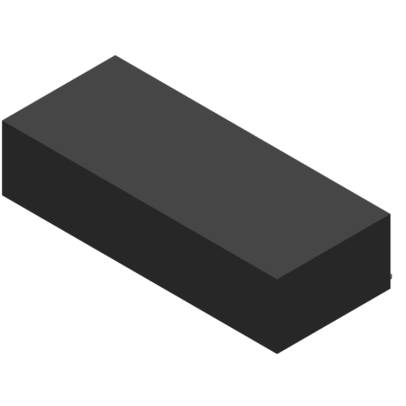 IrDA Transceiver, 115.2Kbps, 2.5V/3.3V, Surface Mount, Side View