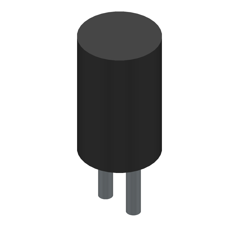 10uH Radial Inductor, 1.62A, 10% Tol, Ferrite Core