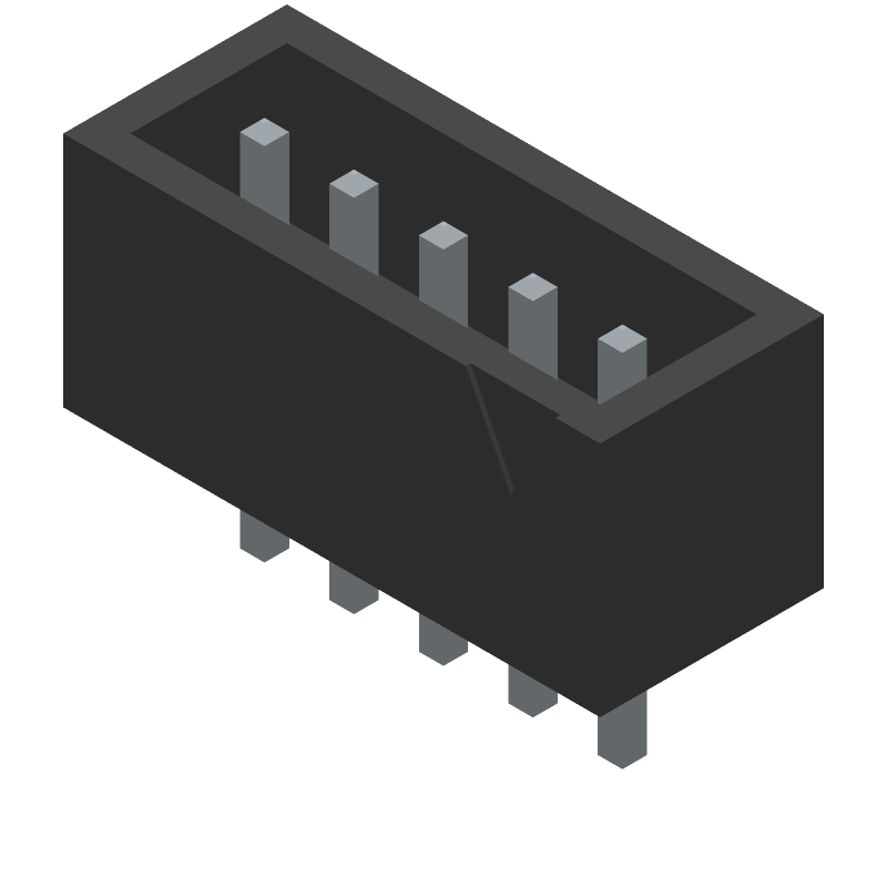 5 Pos 2mm Shrouded Header, Straight, Thru-Hole, 3A, 250V