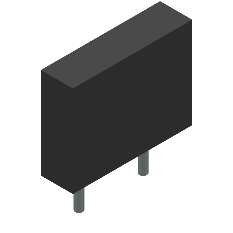 2-Pos Barrier Terminal Block, 17.5A, 250V, 5mm Pitch, Through Hole