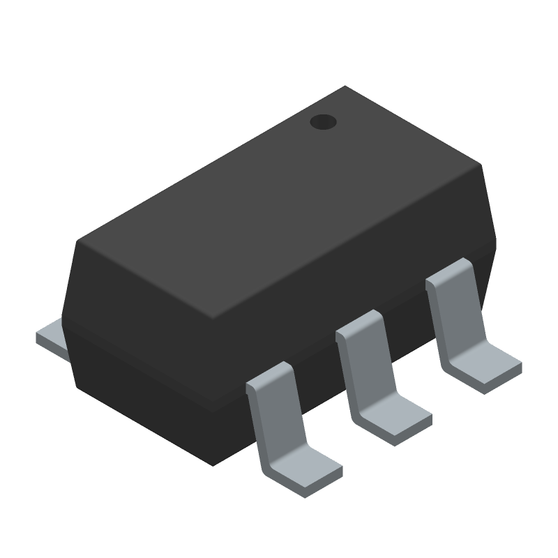 2-Output Fixed LDO Regulator, 1.8V/3.3V, 150mA, SOT-26