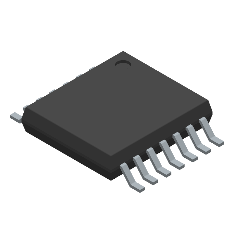 Automotive quad high voltage, low power comparator 14-TSSOP -40 to 125
