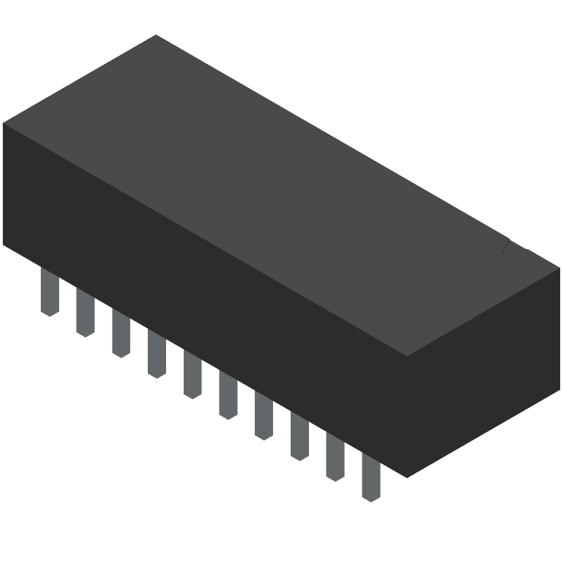 10 Pos Male Header, Right Angle, 2.54mm Pitch, Gold Plated