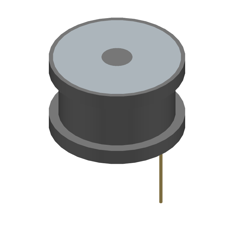 Radial Inductor, 1mH, 1.6A, 10%, Unshielded