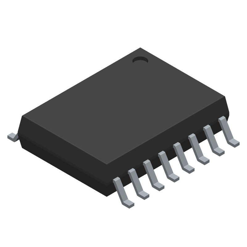 Half Bridge Based MOSFET Driver, 2A, PDSO16, GREEN, PLASTIC, SOP-16